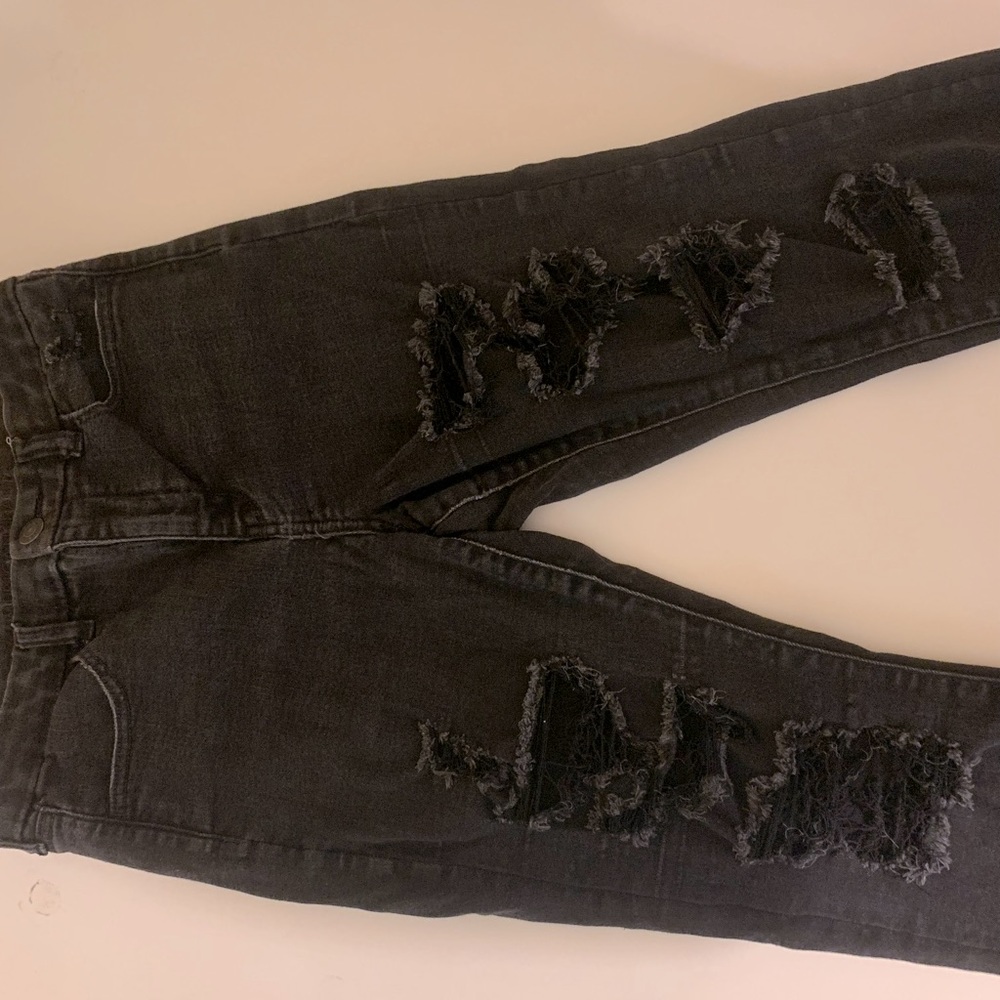 Black AE Next Level Stretch ripped jeans